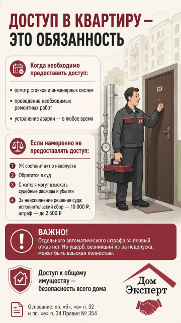 Доступ в квартиру - это обязанность!